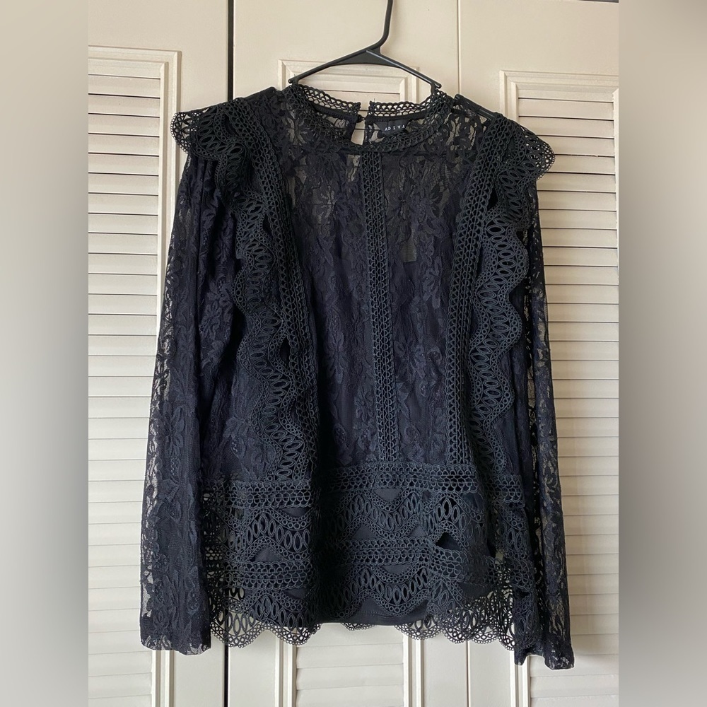 Adiva black lace top